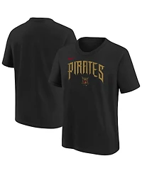 Nike Big Boys and Girls Black Pittsburgh Pirates 2026 City Connect Wordmark T-Shirt