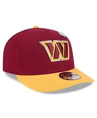 New Era Big Boys and Girls Burgundy/Gold Washington Commanders 2026 Nfl Draft Pre-Curved 9FIFTY Snapback Hat