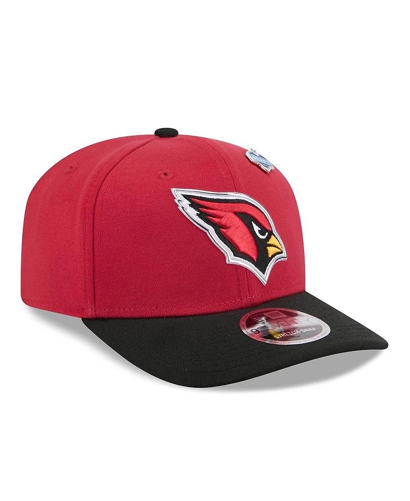 New Era Men's Cardinal/Black Arizona Cardinals 2026 Nfl Draft 9SEVENTY Adjustable Hat