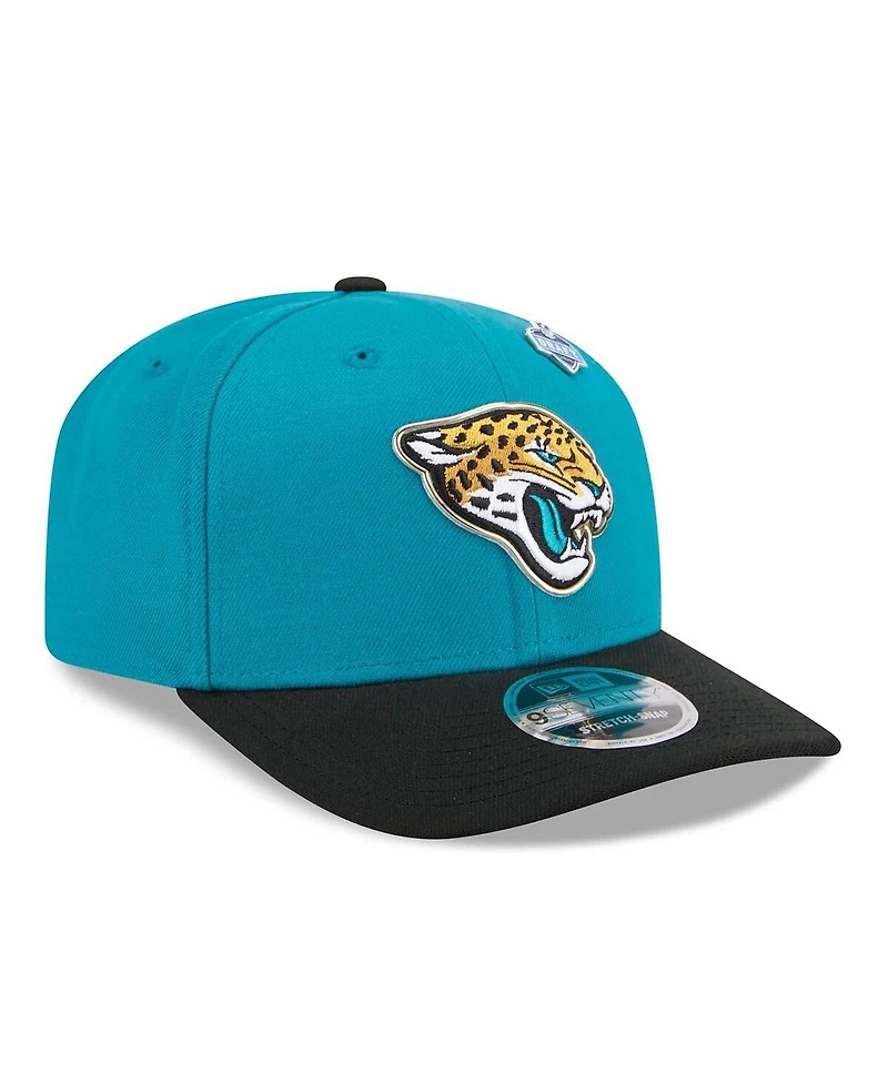 New Era Men's Teal/Black Jacksonville Jaguars 2026 Nfl Draft 9SEVENTY Adjustable Hat