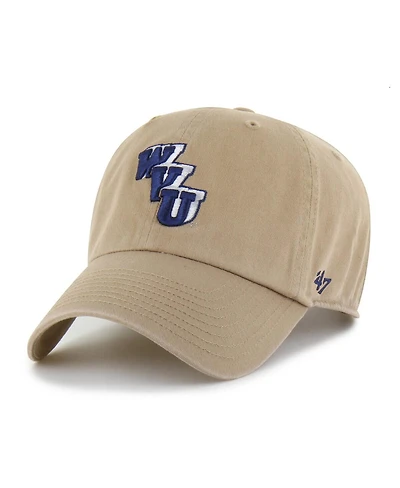 '47 Brand Men's Khaki West Virginia Mountaineers Vault Clean Up Adjustable Hat