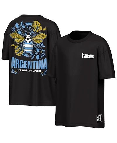 Outerstuff Men's Black Fifa World Cup 2026 Rally Oversized 2-Hit T-Shirt