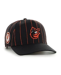 '47 Brand x Rawlings Men's Black Baltimore Orioles Pinstripe Hitch Adjustable Hat