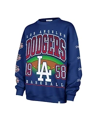 '47 Brand Women's Royal Los Angeles Dodgers Trendy Team Go Big Oversized Sweatshirt