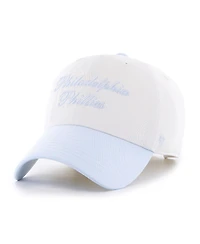 '47 Brand Women's White/Light Blue Philadelphia Phillies Gelato Two-Tone Clean Up Adjustable Hat
