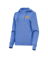 Antigua Women's Heather Royal Pitt Panthers Justice Pullover Hoodie