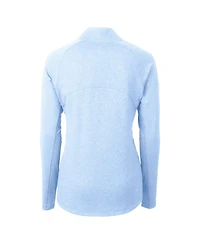 Cutter & Buck Women's Heather Powder Blue Detroit Tigers Raglan Adapt Eco Knit Full-Zip Jacket