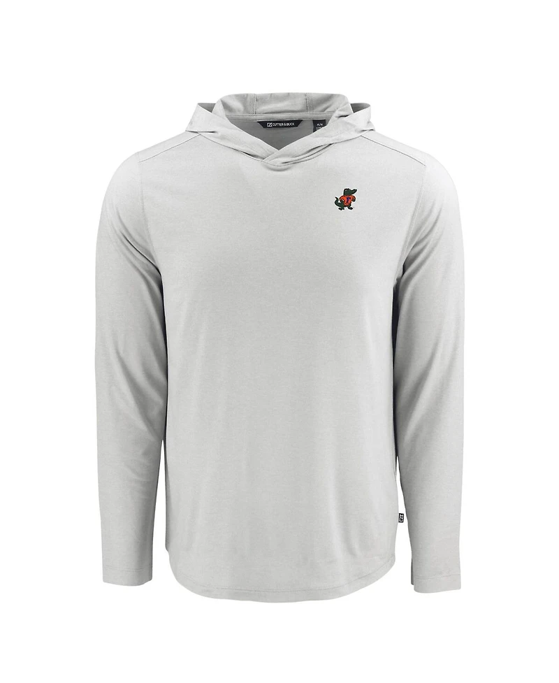 Cutter & Buck Men's Gray Florida Gators Coastline Epic Comfort Eco Long Sleeve Hoodie T-Shirt
