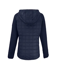 Cutter & Buck Women's Navy Seattle Mariners Cooperstown Collection Rainier PrimaLoft Eco Full-Zip Hybrid Jacket