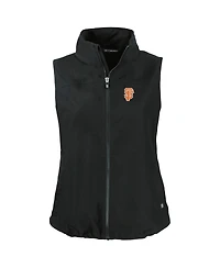 Cutter & Buck Women's Black San Francisco Giants City Connect Charter Eco Full-Zip Vest