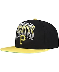 Mitchell & Ness Men's Black Pittsburgh Pirates Rise Up Snapback Hat