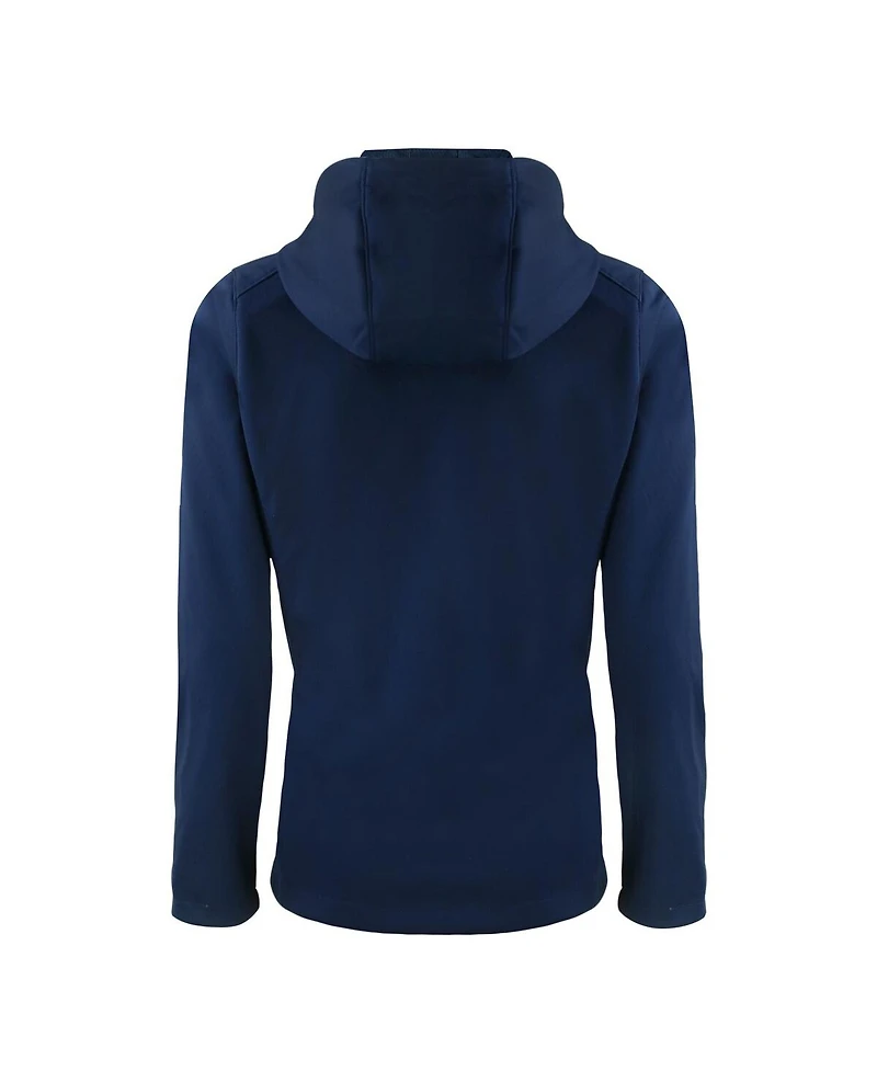 Cutter & Buck Women's Navy Cleveland Guardians Evoke Eco Softshell Full-Zip Jacket