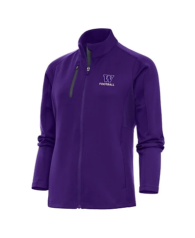 Antigua Women's Purple Washington Huskies Football Generation Full-Zip Jacket