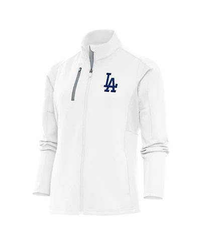 Antigua Women's White Los Angeles Dodgers Logo Generation Full-Zip Jacket