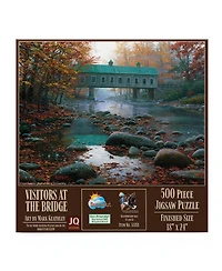 SunsOut Visitors at the Bridge 500 Piece Jigsaw Puzzle for Adults