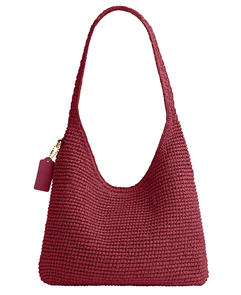 Coach Refined Straw Brooklyn Small Shoulder Bag 28