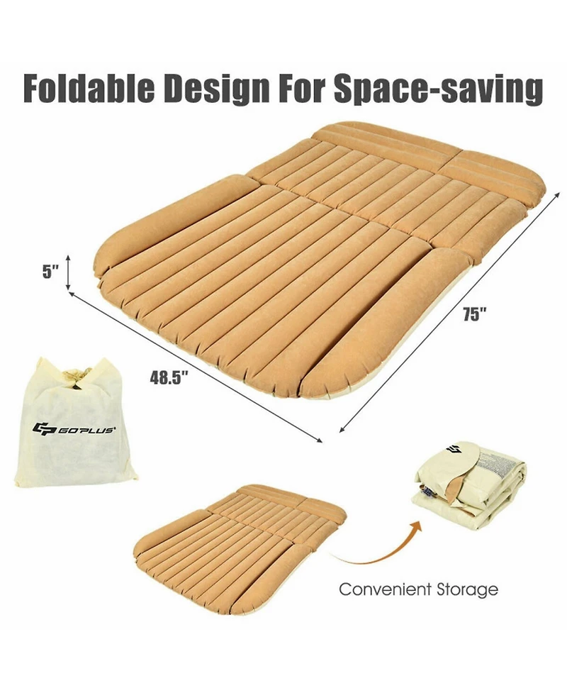 Gouun Inflatable Car Backseat Air Mattress with Electric Pump