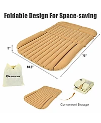 Gouun Inflatable Car Backseat Air Mattress with Electric Pump