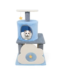 Cozito Cat Tree 31.5 inch Cute Modern Multi-Level Kitten Tower