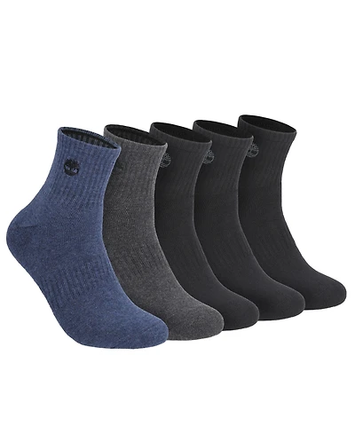 Timberland Men's 5-Pack Rivington Quarter Socks
