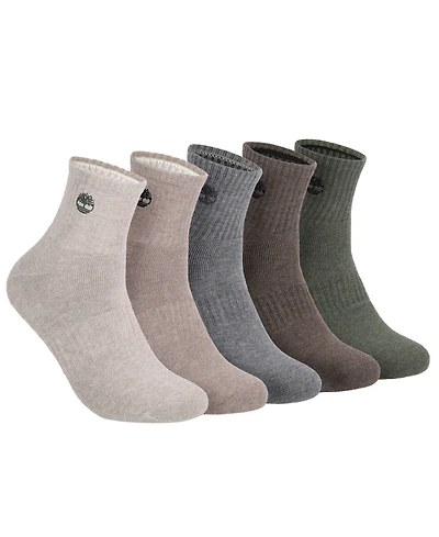 Timberland Men's 5-Pack Rivington Quarter Socks