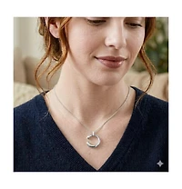 Simona Polished Puffed 'C' Design Necklace