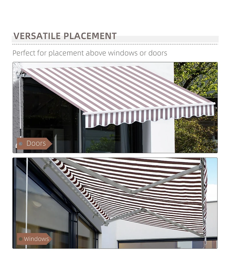 Outsunny Openable Outside Sun Shade for Window/Door to uce Heat in Your Home