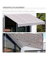 Outsunny Openable Outside Sun Shade for Window/Door to uce Heat in Your Home