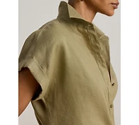 Lauren Ralph Petite Relaxed-Fit Short-Sleeve Shirt