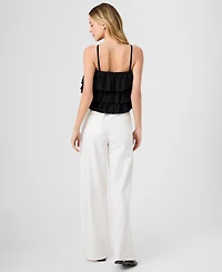 French Connection Women's Aimee Ruffle Detail Cotton Top