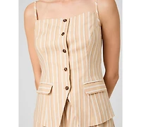 French Connection Women's Sleeveless Tailored Top