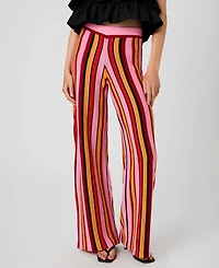 French Connection Women's Motley Knit Striped Flare Pants