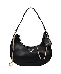 True Religion Zip Top Crescent Hobo Bag