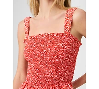 French Connection Women's Floral Print Smocked Top