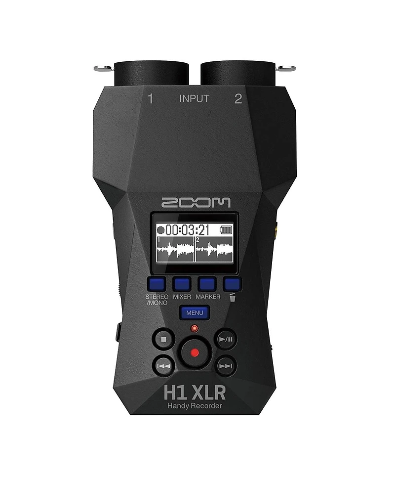 Zoom H1 Xlr 32-Bit Float Handy Recorder, Bundle with 64GB Memory Card, 4x Aa NiMH Batteries