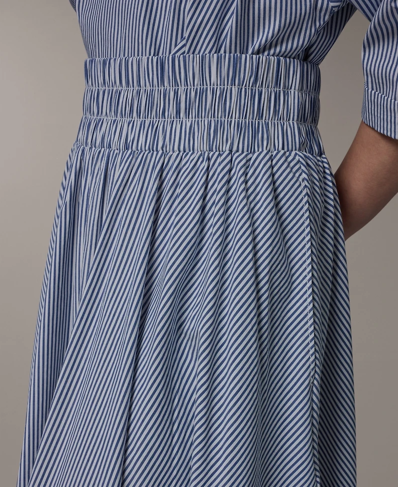 Donna Karan Weekend Women's Striped Pull-On Maxi Skirt