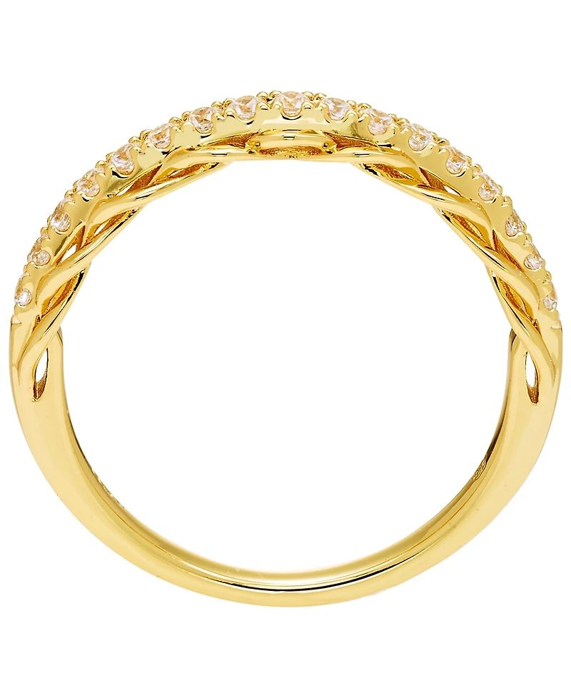 Macy's Diamond Band Ring (1/4 ct. t.w.) in 10k Yellow Gold