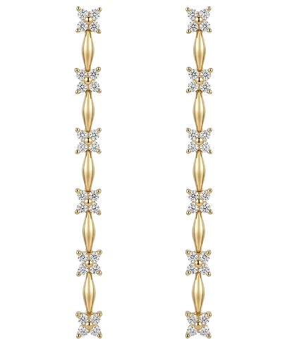 Wrapped in Love Diamond Flower Drop Earrings (1/2 ct. t.w.) in 14k Yellow Gold