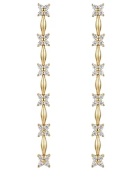 Wrapped in Love Diamond Flower Drop Earrings (1/2 ct. t.w.) in 14k Yellow Gold