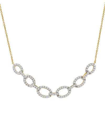 Wrapped in Love Diamond Oval Link Necklace (1 ct. t.w.) in 14k Yellow Gold