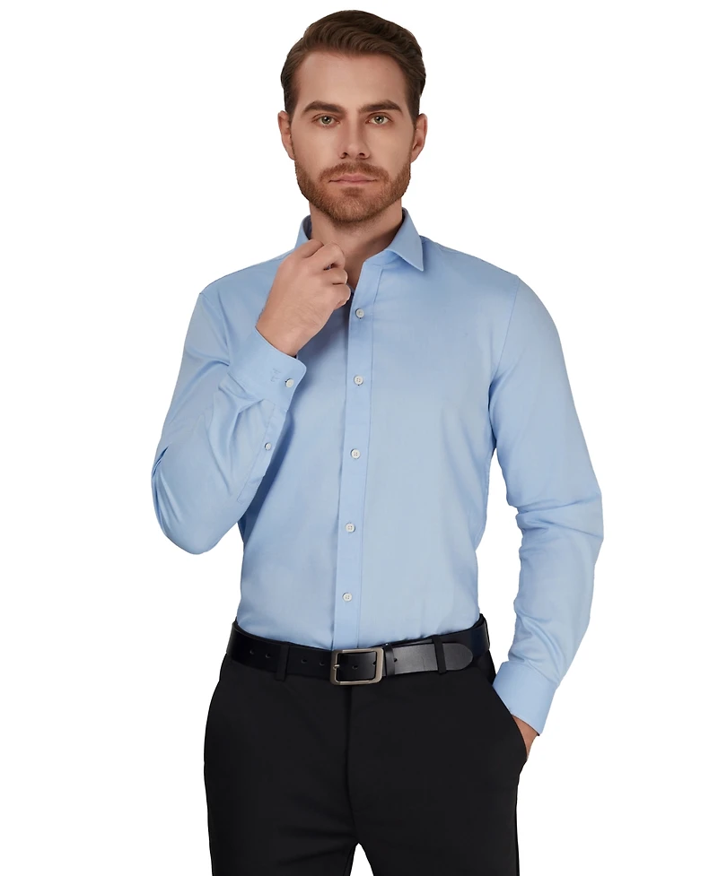 Penguin Men's Slim-Fit Collared Oxford Dress Shirt