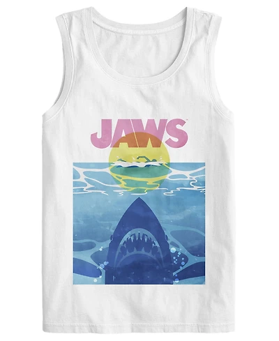 Hybrid Apparel Men's Jaws Summer Graphic Round Neck T-Shirt