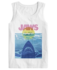 Hybrid Apparel Men's Jaws Summer Graphic Round Neck T-Shirt