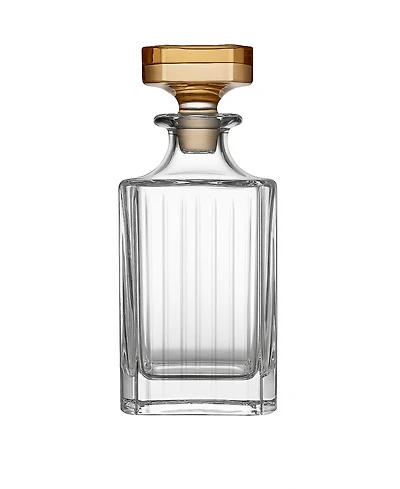 Classic Touch Square Liquor Bottle, 7.4"