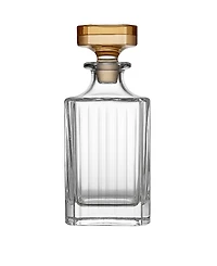 Classic Touch Square Liquor Bottle, 7.4"