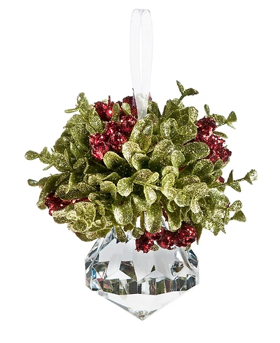 Ganz Red Kissing Krystals Mini Ornament