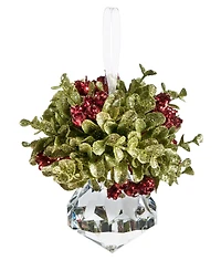 Ganz Red Kissing Krystals Mini Ornament