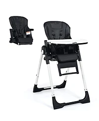 Gouun 4-in-1 Convertible Highchair and Booster Seat with Height Adjustment