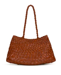 Patricia Nash Violaine Hand Stained Woven Large Satchel Handbag