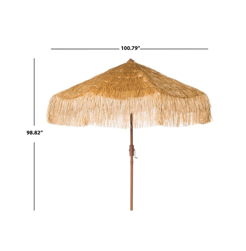 Augusta Home Tiki 9 Ft Crank Umbrella